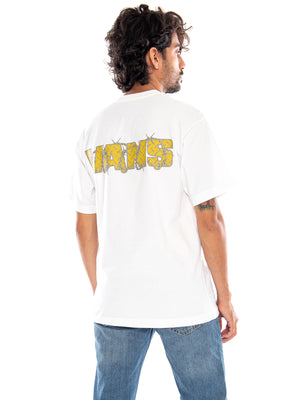 Barbed Wrap SS Tee White - Maglietta Girocollo Uomo Bianca<BR/><BR/> VN0010G1 WHT1 VANS 