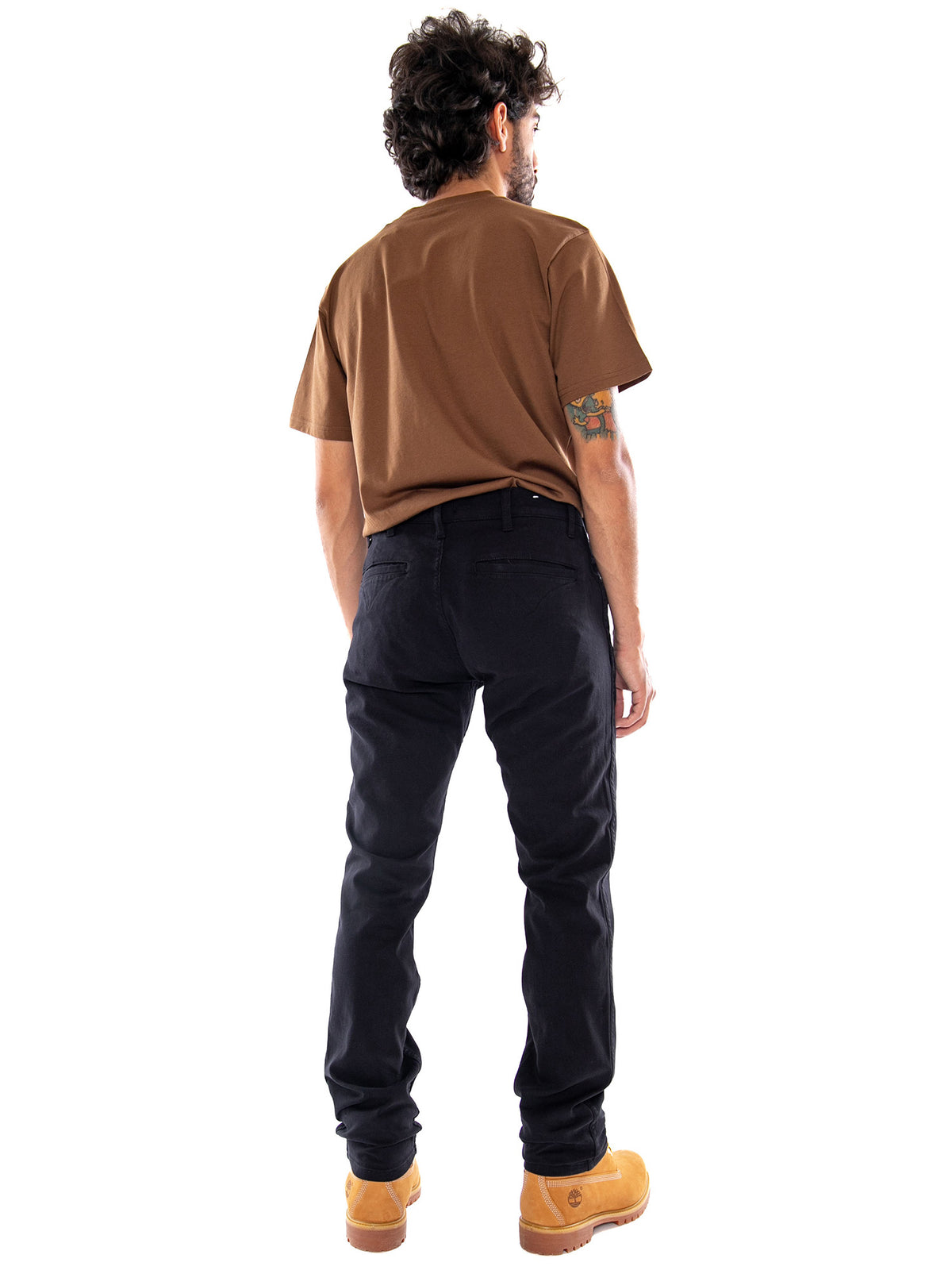 Wrangler Regular Chino Black - Pantaloni Chino Uomo Neri 112371029 BLK WRANGLER 
