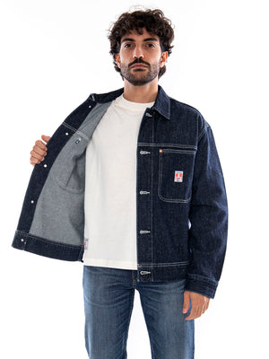 Wrangler LS Overshirt Indigo Nep - Camicia Overshirt Uomo Blu Indigo 112386944 BL WRANGLER 
