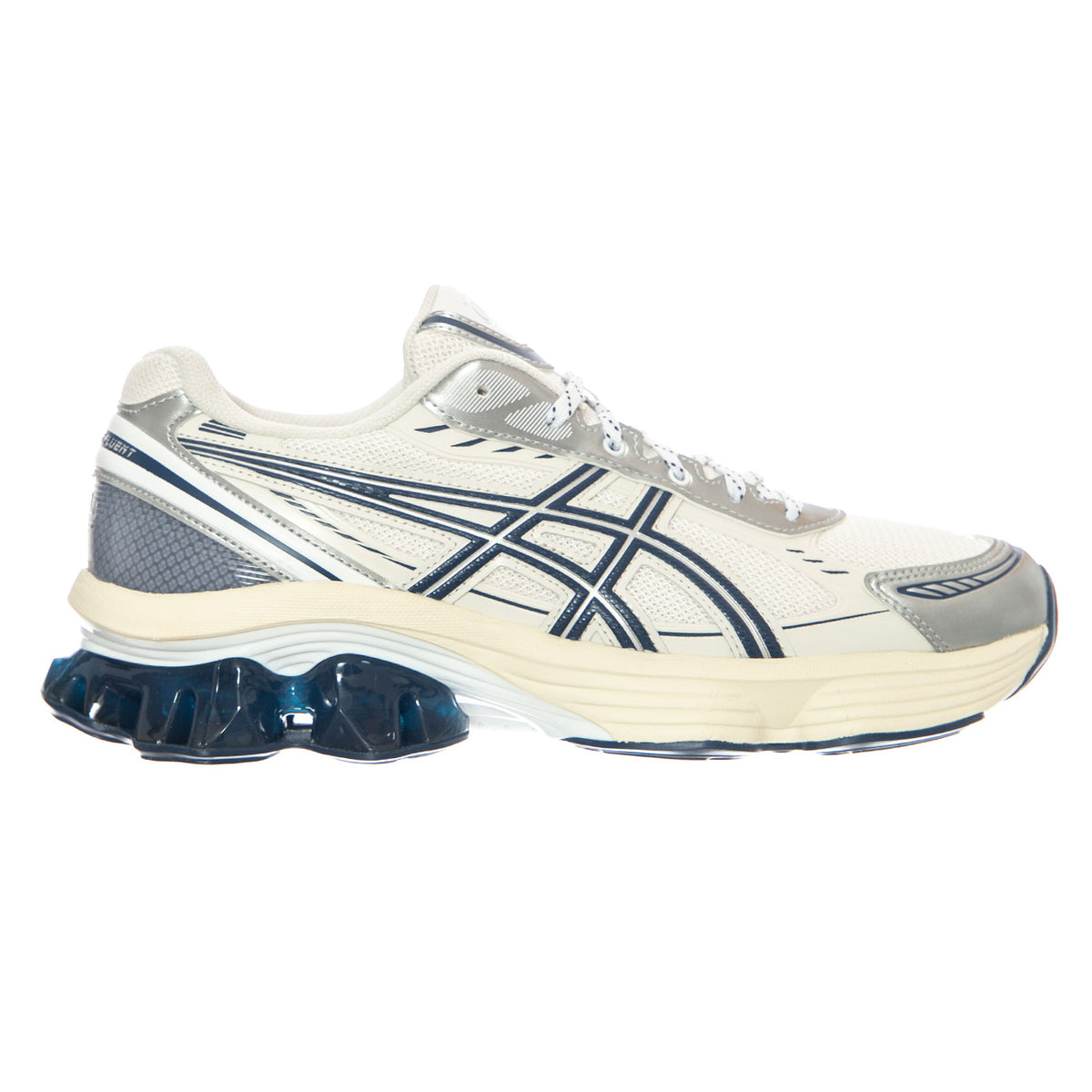 Gel-Kinetic Fluent - White / Independence Blue - Scarpe Stringate Uomo Bianche 1203A591-104 WHITE/INDEPENDENCE BLUE ASICS 