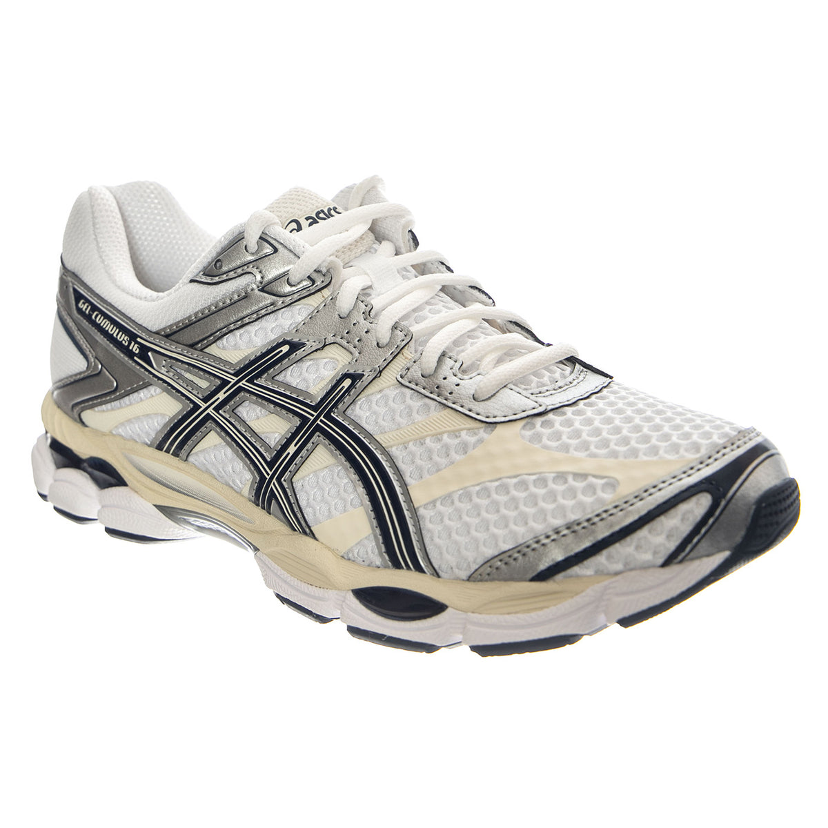 Gel-Cumulus 16 White/Midnight - Scarpe Stringate Uomo Multicolore 1203A733-103 WHITE/MIDNIGHT ASICS 