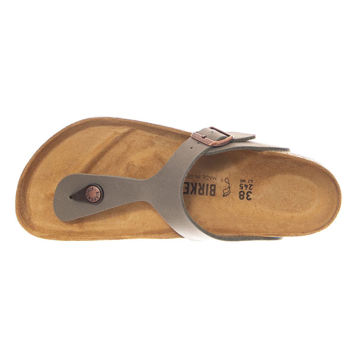 Gizeh Birkibuc Regular Fit Stone - Sandali Unisex Grigi 043391 STN BIRKENSTOCK 