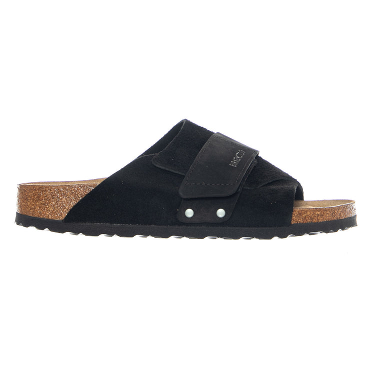 Kyoto Suede Leather Nubuck Narrow Fit Black - Sandali Uomo Neri 1022566 BLK BIRKENSTOCK 