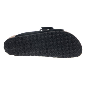 Kyoto Suede Leather Nubuck Narrow Fit Black - Sandali Uomo Neri 1022566 BLK BIRKENSTOCK 
