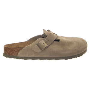 BOSTON FADED SUEDE LEATHER NARROW FIT KHAKI - Sandali Unisex Marroni 1025844 KHI BIRKENSTOCK 