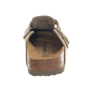 BOSTON FADED SUEDE LEATHER NARROW FIT KHAKI - Sandali Unisex Marroni 1025844 KHI BIRKENSTOCK 