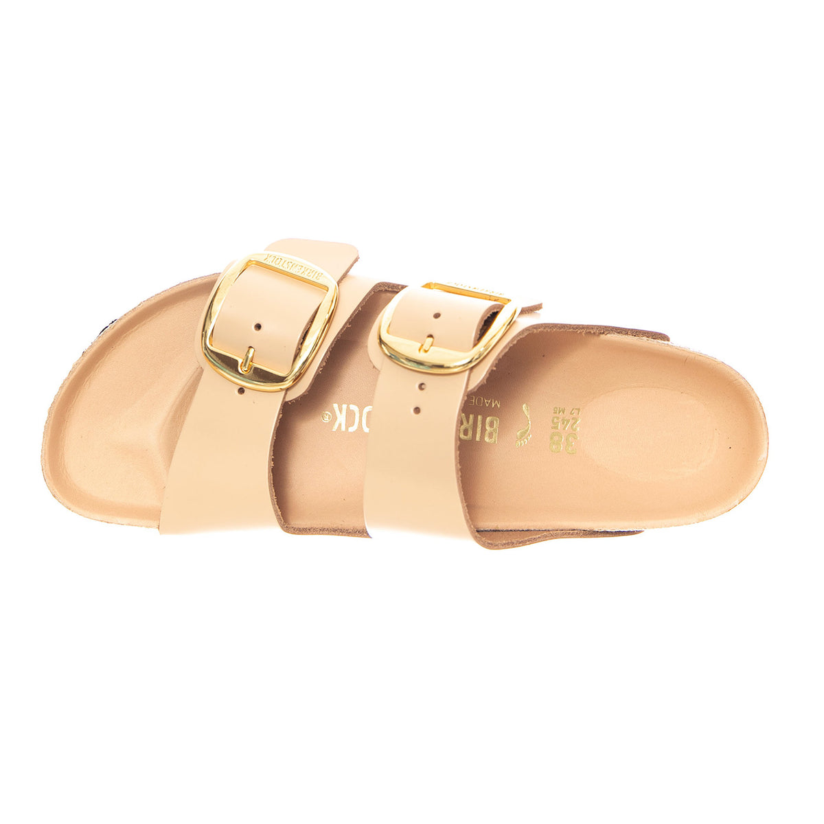 Arizona Big Buckle Nubuck Leather Narrow Fit Sandcastle - Sandali Donna Beige 1026553 SNB BIRKENSTOCK 