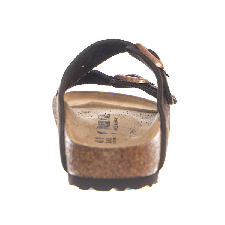 Arizona Suede Leather Narrow Fit Mocha - Sandali Uomo Marroni 1027083 MCH BIRKENSTOCK 