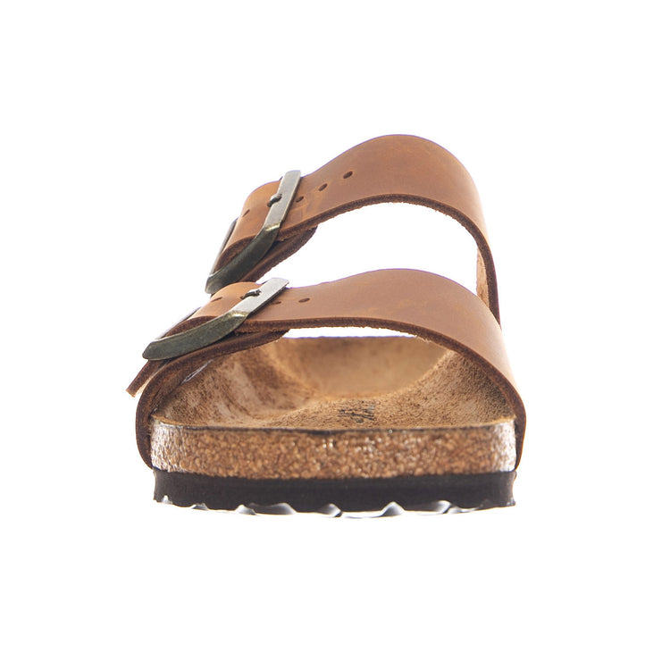 Arizona Oiled Leather Narrow Fit Cognac - Sandali Uomo / Donna Marroni 1028401 CGC BIRKENSTOCK 