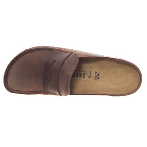 Naples Wrapped Oiled Leather Narrow Fit Habana - Mocassini Uomo Marroni 1029700 HBN BIRKENSTOCK 