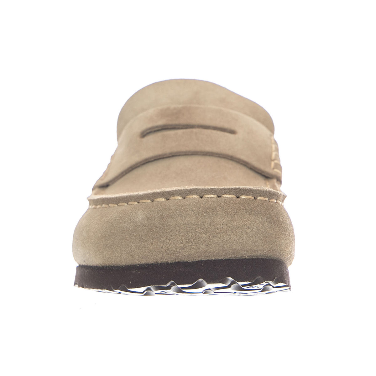 Birkenstock Naples Wrapped Suede Leather Narrow Fit Taupe - Mocassini Uomo Beige 1029710 TPE BIRKENSTOCK 