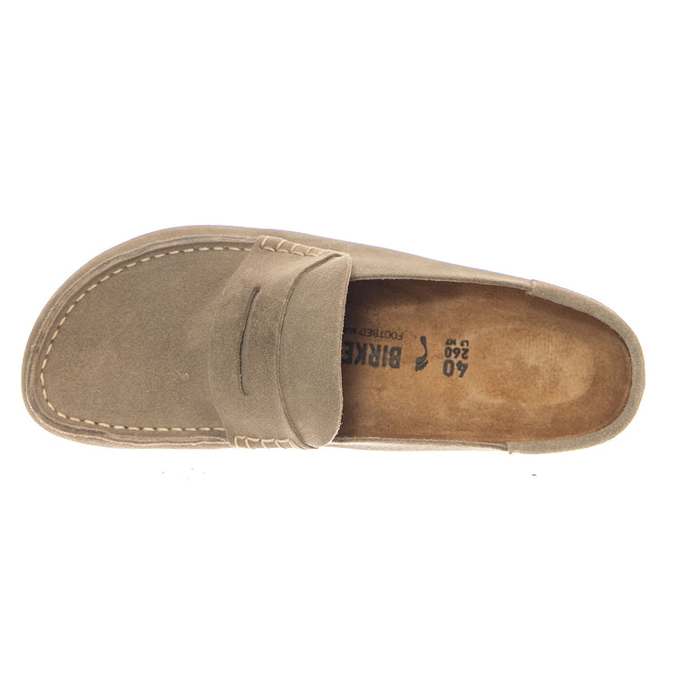 Birkenstock Naples Wrapped Suede Leather Narrow Fit Taupe - Mocassini Uomo Beige 1029710 TPE BIRKENSTOCK 