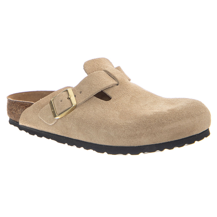 Boston - Suede Leather - Narrow Fit - Sandali Unisex Beige 1030883 SDL BIRKENSTOCK 