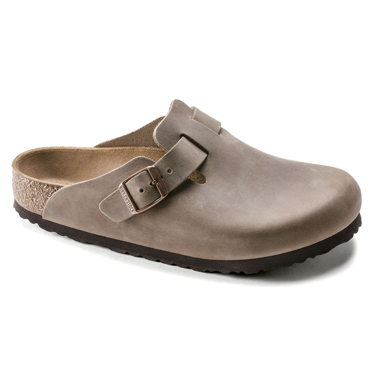 BOSTON OILED LEATHER NARROW FIT TOBACCO BROWN - Sandali Uomo / Donna Marroni 960813 TBN BIRKENSTOCK 