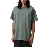 S/S CHASE T-SHIRT VELVET GREEN / GOLD - T-Shirt Rundhals Herren Grün CARHARTT WIP