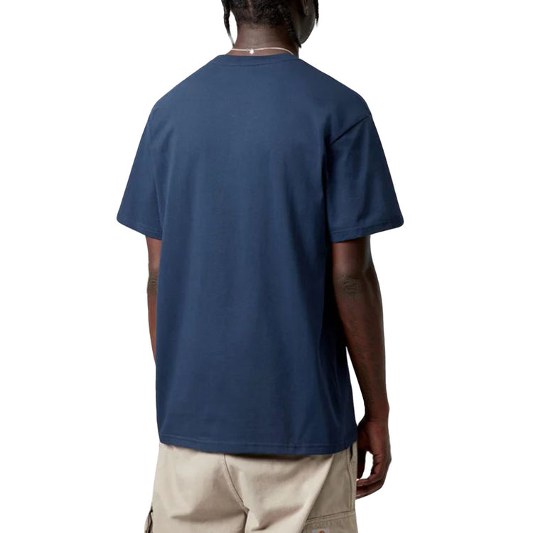 S/S CHASE T-SHIRT JUPITER / GOLD - Maglietta Girocollo Uomo Blu I026391 3H6XX CARHARTT WIP 