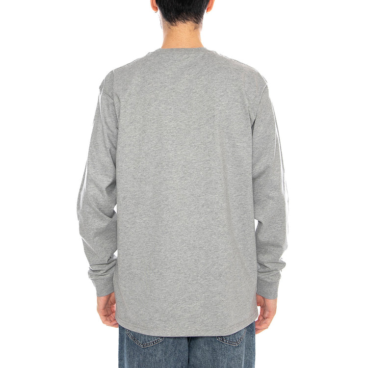 L/S Chase T-Shirt - Maglietta Maniche Lunghe Uomo Grigia I026392 00MXX CARHARTT WIP 