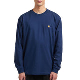 L/S CHASE T-SHIRT JUPITER / GOLD - Langarm-Rundhals-T-Shirt Herren Blau CARHARTT WIP