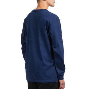 L/S CHASE T-SHIRT JUPITER / GOLD - Maglietta Girocollo Maniche Lunghe Uomo Blu I026392 3H6XX CARHARTT WIP 