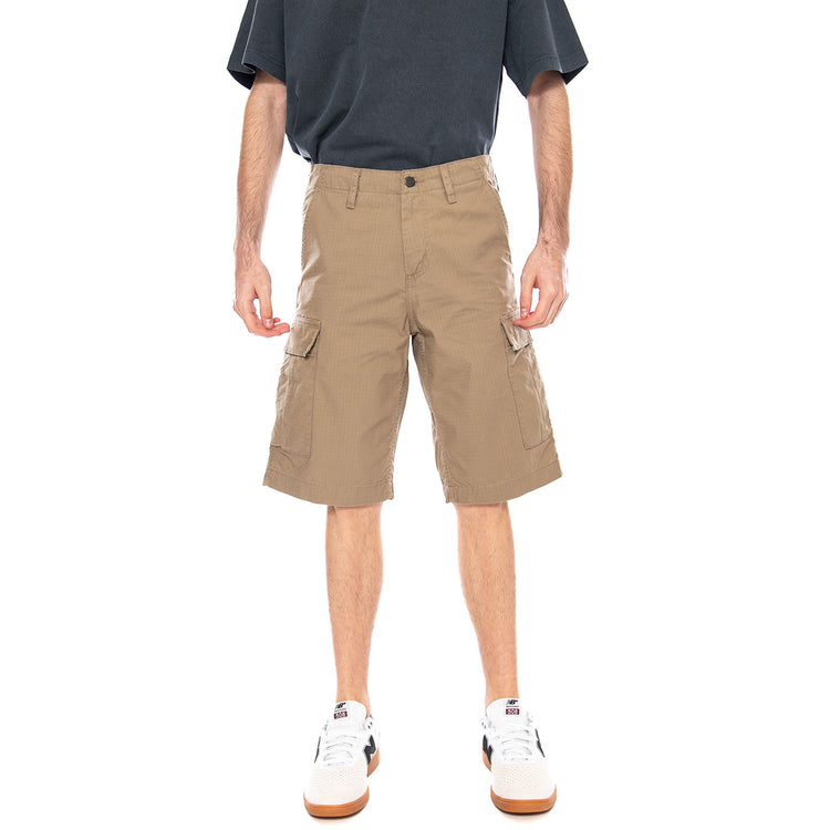 Regular Cargo Short Leather - Bermuda Uomo Marroni I028246 8Y02 CARHARTT WIP 