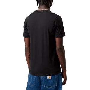 STANDARD CREW NECK T-SHIRT 2 PACK BLACK + BLACK - Maglietta Girocollo Uomo Nera I029370 933XX CARHARTT WIP 