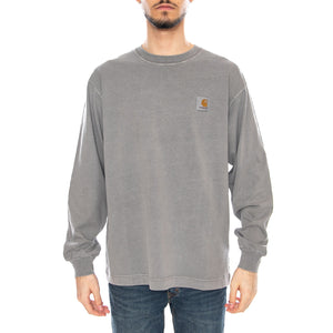 L/S Nelson T-Shirt Yosemite - Maglietta Girocollo Maniche Lunghe Uomo Grigia I029948 2LRGD CARHARTT WIP 