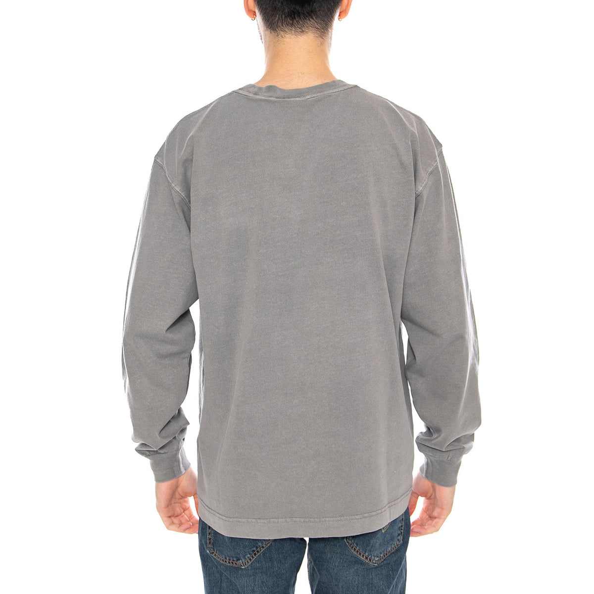 L/S Nelson T-Shirt Yosemite - Maglietta Girocollo Maniche Lunghe Uomo Grigia I029948 2LRGD CARHARTT WIP 