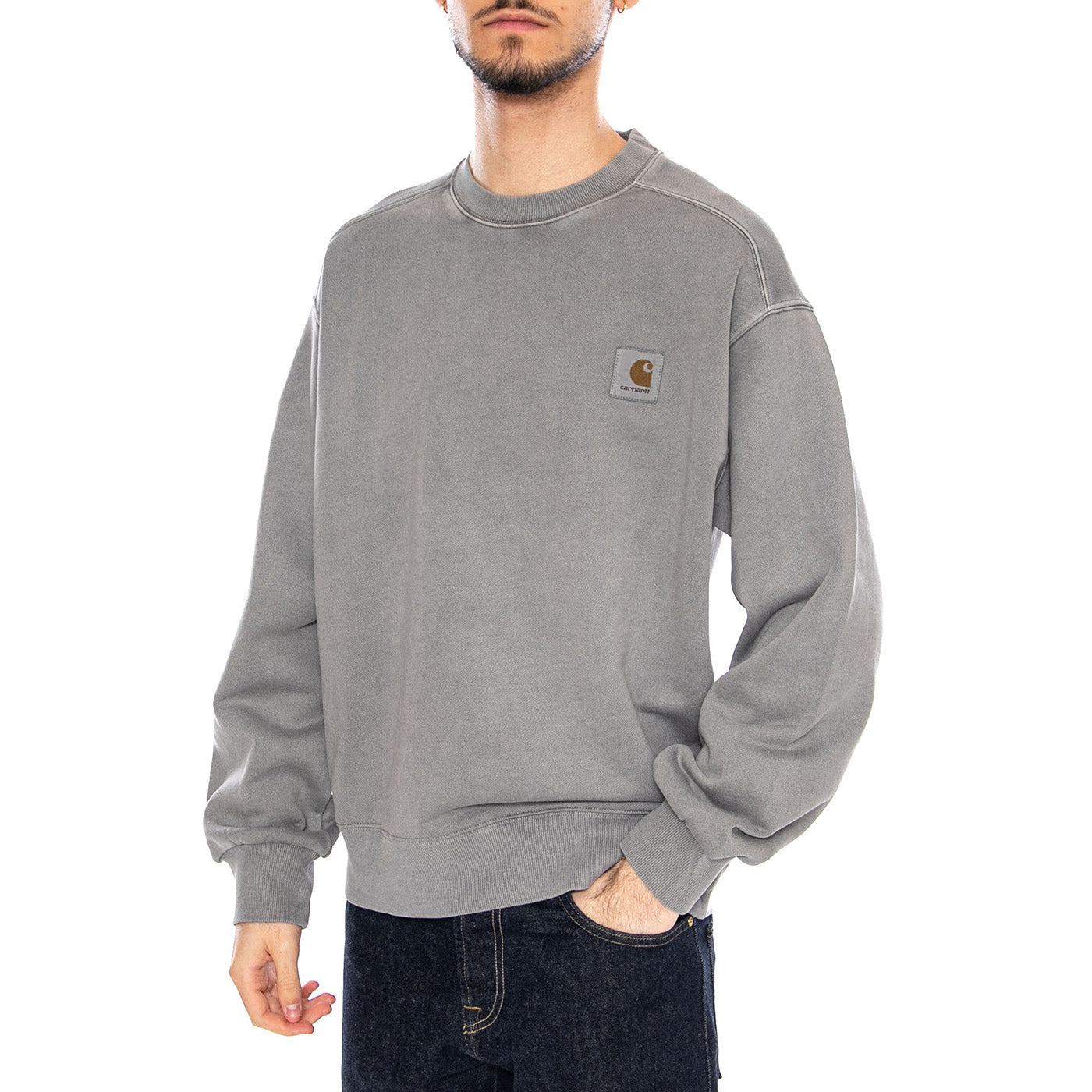 Nelson Sweat Yosemite - Felpa Girocollo Uomo Verde I029957 2LRGD CARHARTT WIP 