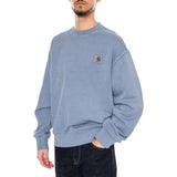 Nelson Sweat Gentle Blue – Herren-Sweatshirt mit Rundhalsausschnitt, blau, CARHARTT WIP