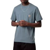 S/S POCKET T-SHIRT VELVET BLUE - Crewneck T-Shirt Herren Blau Herren CARHARTT WIP