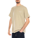 S/S Script Embroidery T-Shirt Barchan / White - Grünes Rundhals-T-Shirt für Herren CARHARTT WIP