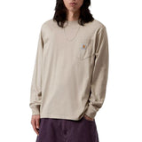L/S POCKET T-SHIRT PUDDLE - Langarm-Rundhals-T-Shirt Herren Grau CARHARTT WIP