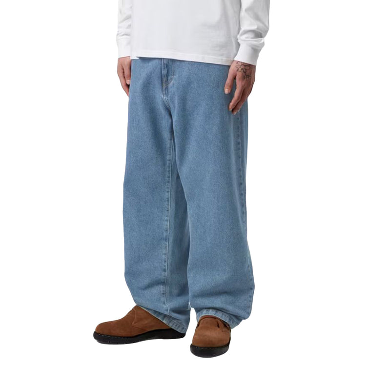 LANDON PANT Blue, Heavy stone wash - Pantaloni Denim Jeans Oversize Uomo Blu I030468 0160 CARHARTT WIP 