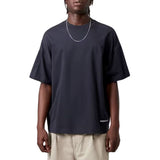 S/S LINK SCRIPT T-SHIRT DARK NAVY / WHITE - Rundhals-T-Shirt Herren Blau CARHARTT WIP