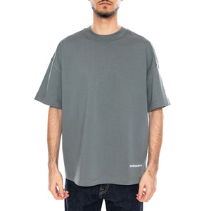 S/S Link Script T-Shirt Velvet Green / White - Maglietta Girocollo Uomo Verde I031373 3HLXX CARHARTT WIP 
