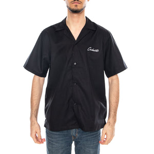 S/S Delray Shirt Black - Camicia Maniche Corte Uomo Nera I031465 0D2XX CARHARTT WIP 