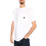 Kurzarm-T-Shirt mit Herzchen-Aufdruck, weiß/schwarz – Herren-Rundhals-T-Shirt, weiß, CARHARTT WIP