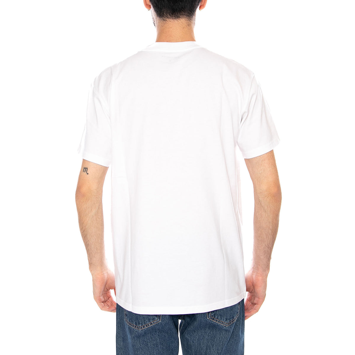 S/S POCKET HEART T-SHIRT WHITE/RED - Maglietta Girocollo Uomo Bianca I032128 1WZXX CARHARTT WIP 