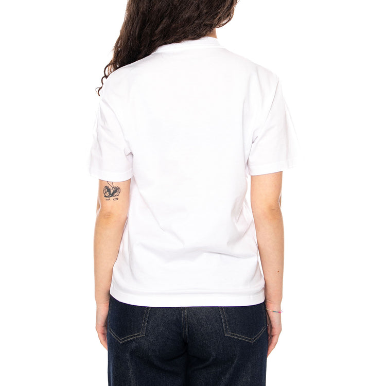 W' S/S Pocket Heart T-Shirt - Maglietta Girocollo Donna Bianca I032180 1WZXX CARHARTT WIP 