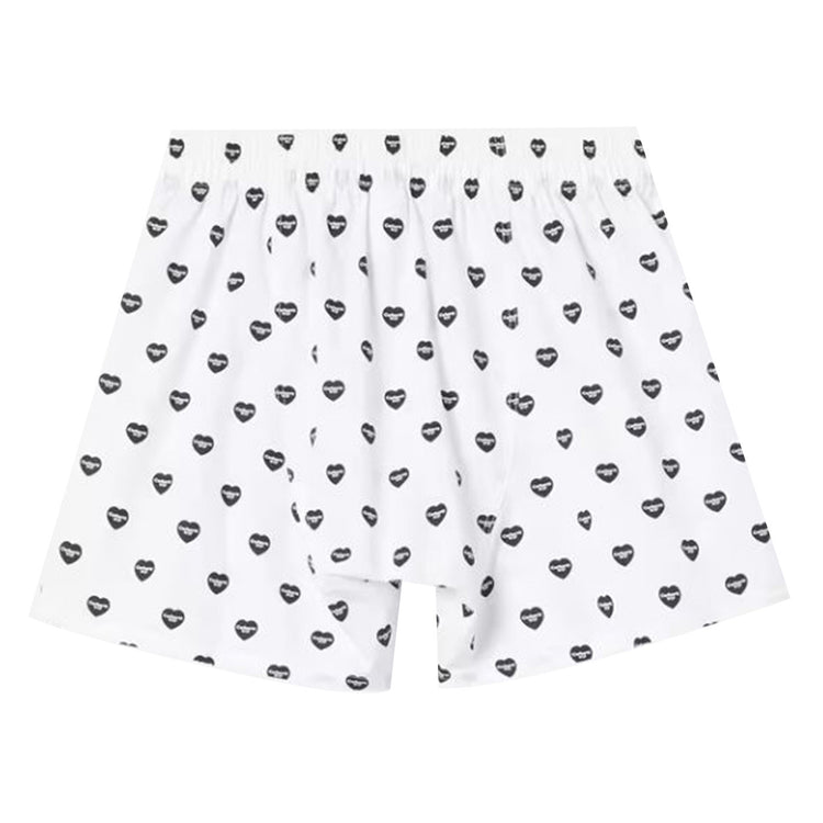 COTTON BOXER HEART PRINT WHITE / BLACK - Boxer Uomo Bianchi / Multicolore I032355 3P3XX CARHARTT WIP 
