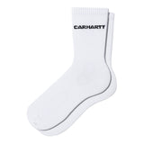 W' LINK SOCKS WHITE - Weiße Damensocken  ZUBEHÖR CARHARTT WIP