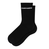 W' LINK SOCKS BLACK - Schwarze Damensocken  ACCESSOIRES CARHARTT WIP