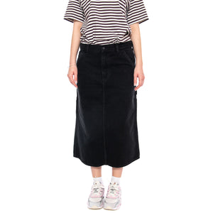 W' Single Knee Skirt Black - Gonna Denim Jeans Nera I034224 8906 CARHARTT WIP 