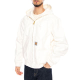 OG Active Jacket Wax – Weiße Herren-Kapuzenjacke mit Reißverschluss von CARHARTT WIP