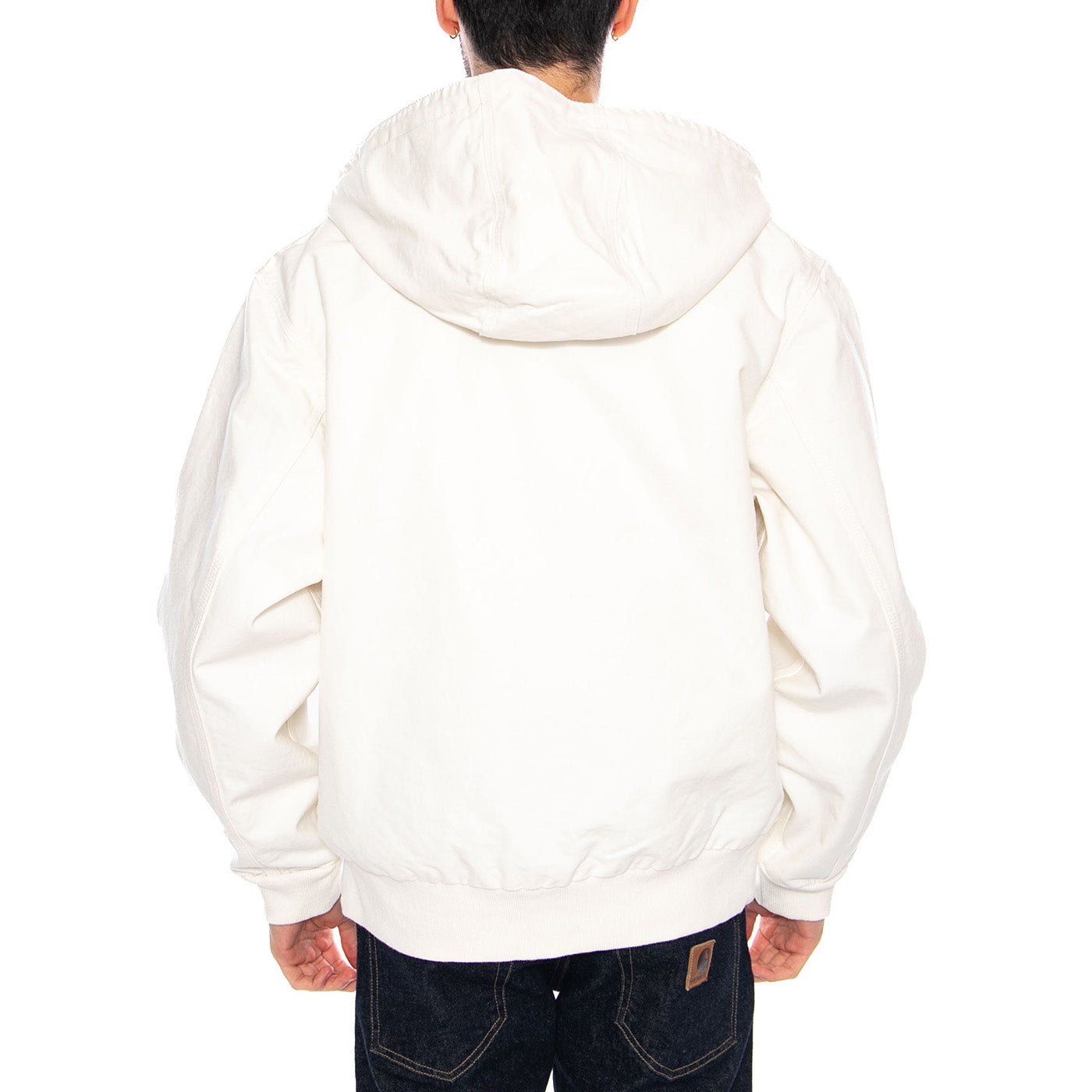 OG Active Jacket Wax - Giacca con Cappuccio e Zip Uomo Bianca I034311 D602 CARHARTT WIP 