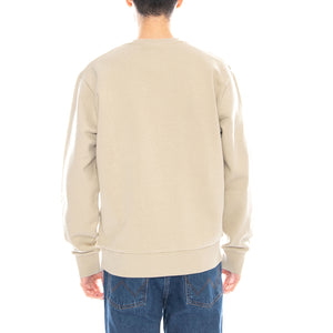 Script Embroidery Sweat Barchan / White - Felpa Girocollo Uomo Beige I034496 3LWXX CARHARTT WIP 