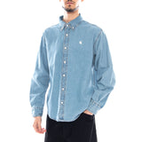 L/S Lucas Shirt - Herrenhemd, blau, CARHARTT WIP