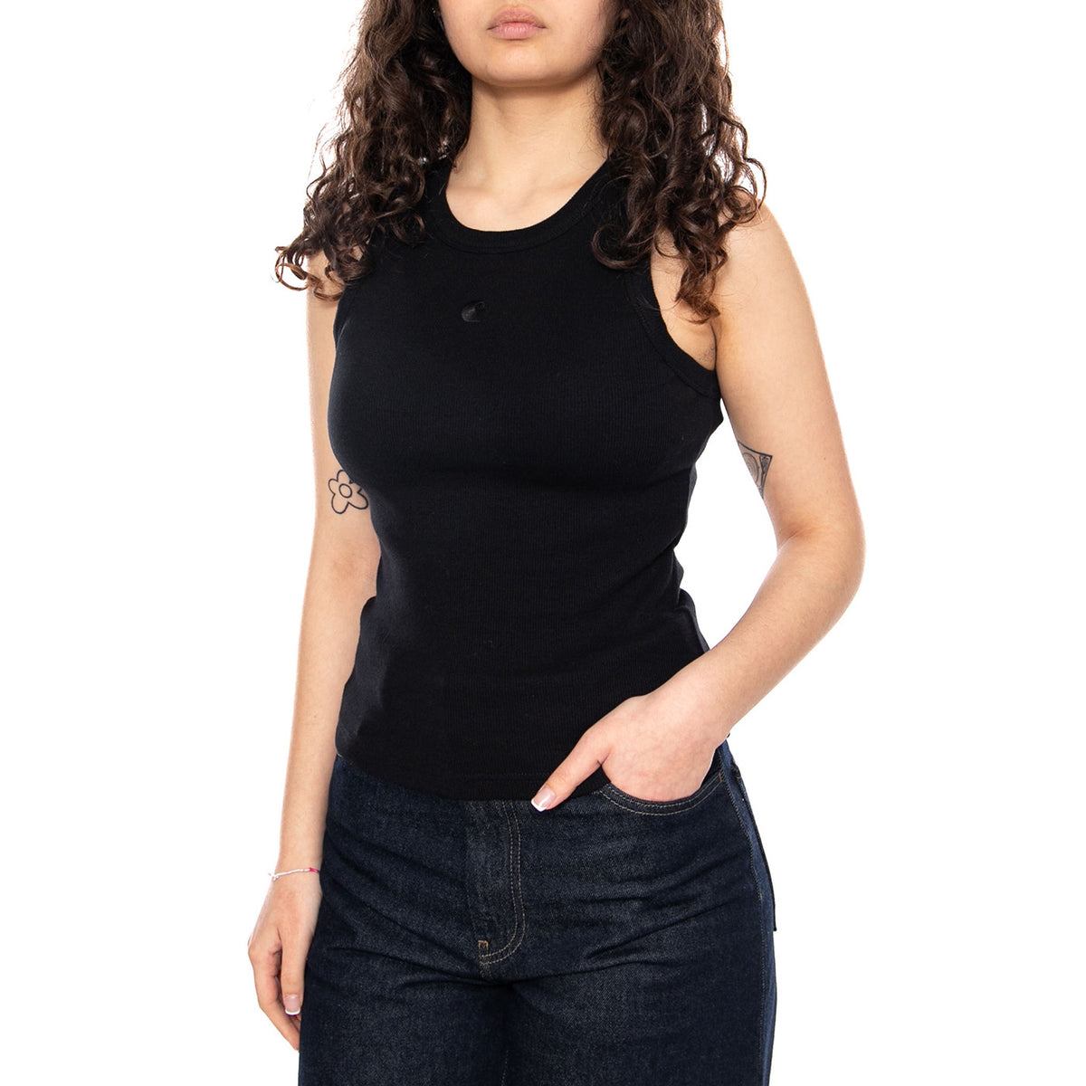 W' Philips T-Shirt - Canotta Donna Nera I034624 89XX CARHARTT WIP 