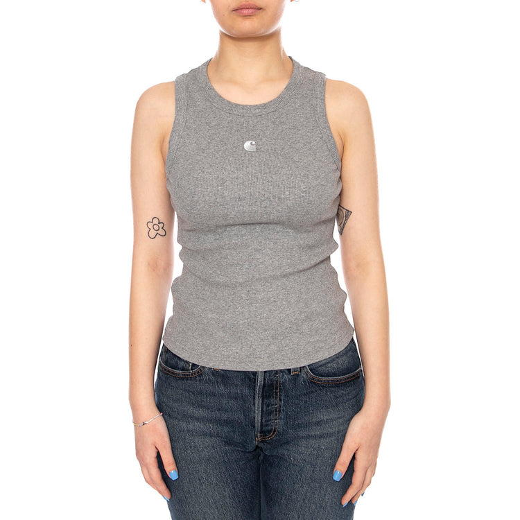 W' PHILIPS T-SHIRT GREY HEATHER - Canotta Donna Grigia I034624 V6XX CARHARTT WIP 