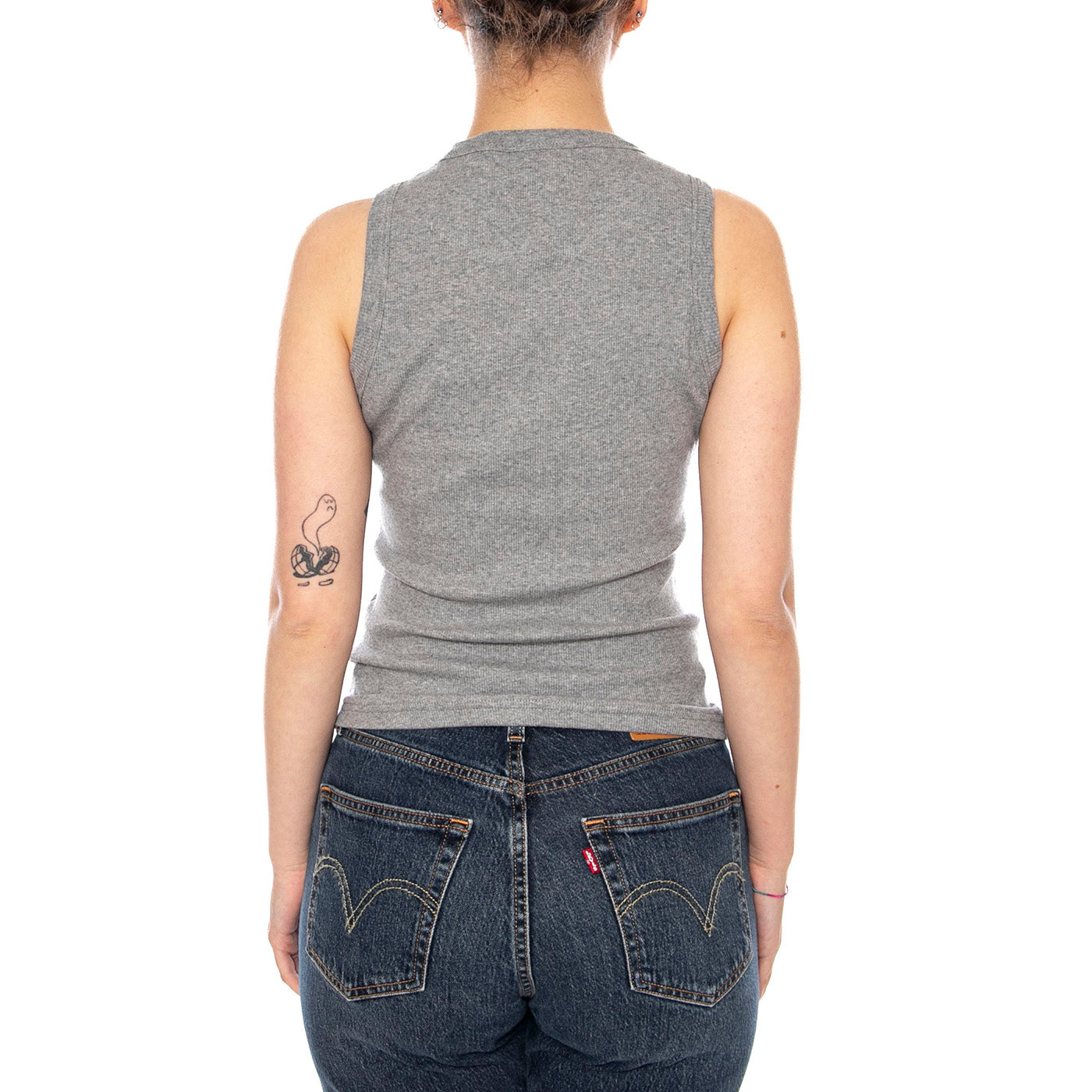 W' PHILIPS T-SHIRT GREY HEATHER - Canotta Donna Grigia I034624 V6XX CARHARTT WIP 